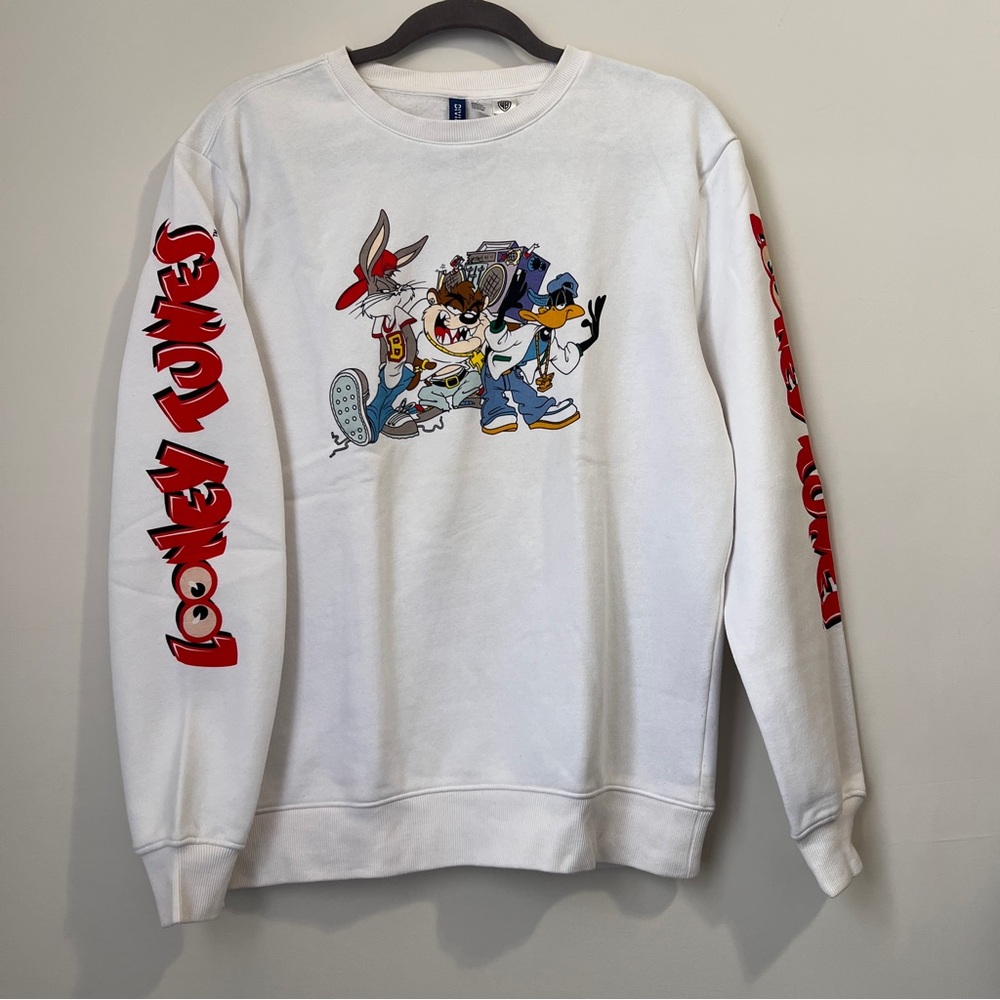 White Looney Tunes Crewneck